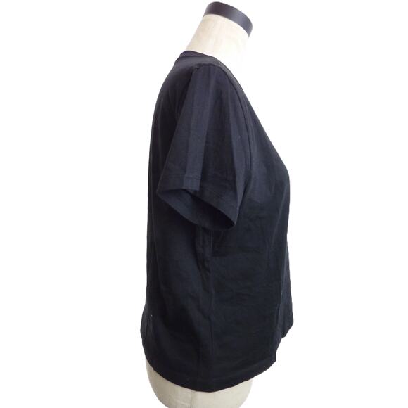 NWT Everlane Organic Cotton Box Cut Pocket Tee Black Short Sleeve Shirt M - Picture 2 of 6